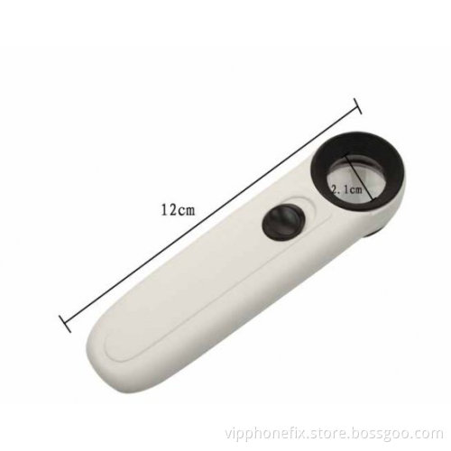 HD 40X Hand-Held Magnifying Glass For Fix Cell Phone Motherboard